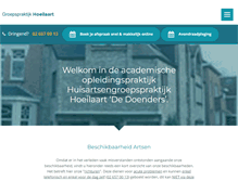 Tablet Screenshot of groepspraktijk-hoeilaart.be